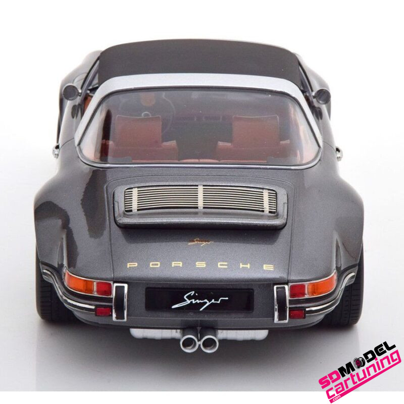 1:18 Porsche 911 Singer Targa -  Grijs metallic - Afbeelding 3