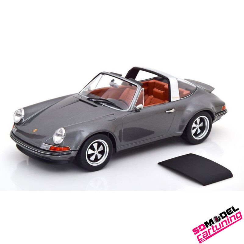 1:18 Porsche 911 Singer Targa -  Grijs metallic