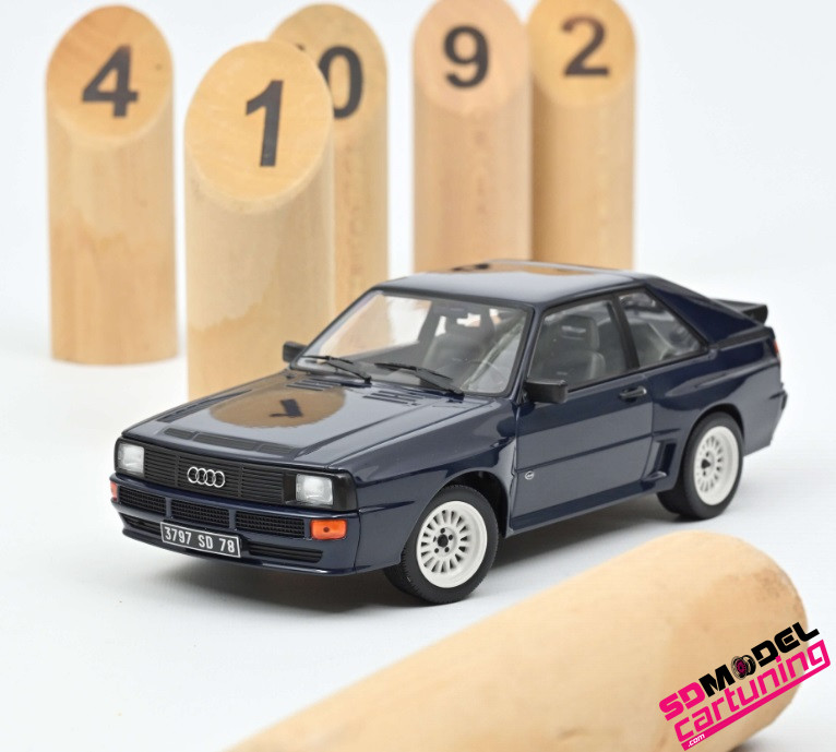 Audi sport quattro (Typ 85Q, Mod. 84-86), malachitgrün, quattro Decals auf  Türen, Norev, 1:18, mb, Komplettes Sortiment, Online-Shop