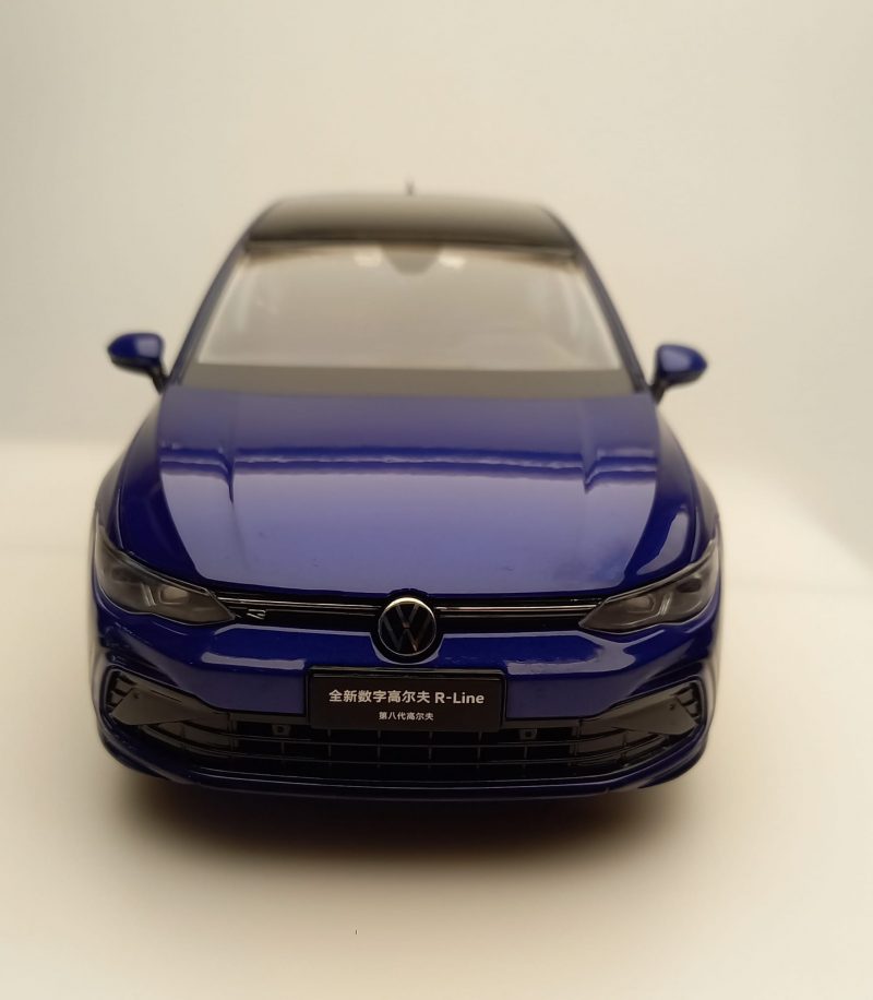 1:18 VW Golf 8 R-Line 2020, Blue - SDmodelcartuning.com