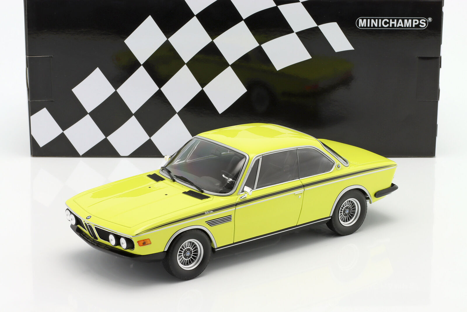 限定SALE高品質MINICHAMPS 1/18 BMW 3.0 CSL with Spoiler set 1973年 ミニチャンプス 旧車 ミニカー モデルカー 乗用車