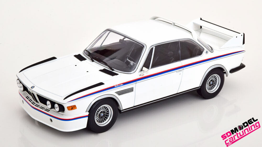 Meilleur cadeau 1/18 pour BMW 3.0 CSL E9 1973–75 Métal moulé sous pression  rétro haute simulation voiture de sport modèle artisanat : : Jeux  et Jouets