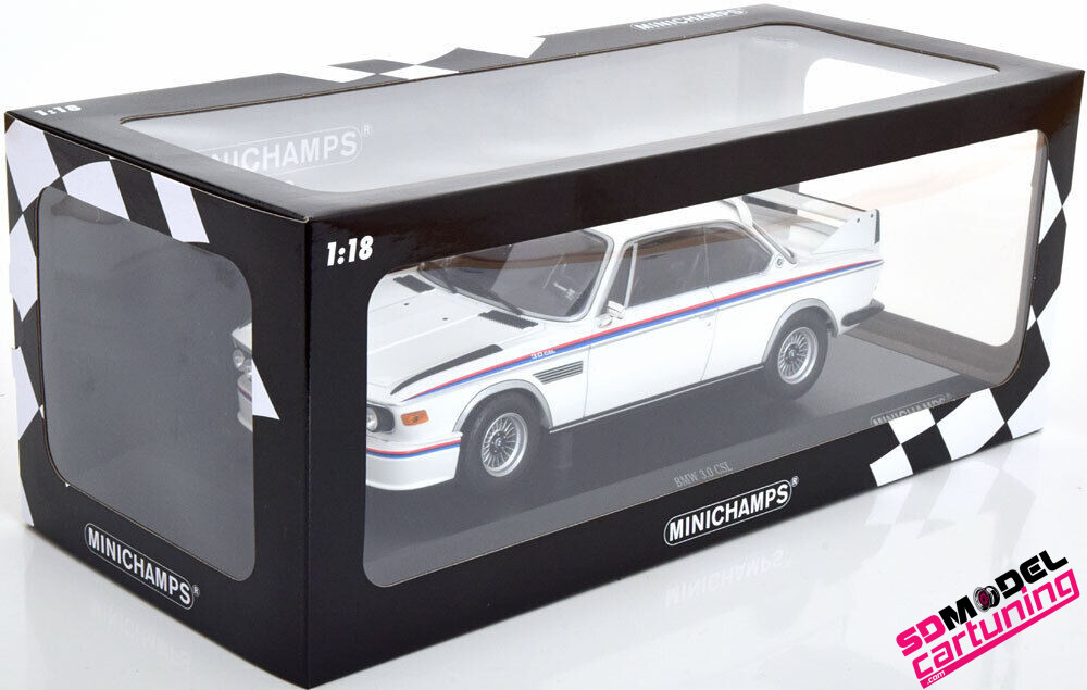 超激得通販1/18 BMW 3.0CSL 1973 / White, with Spoilers - MINICHAMPS 乗用車
