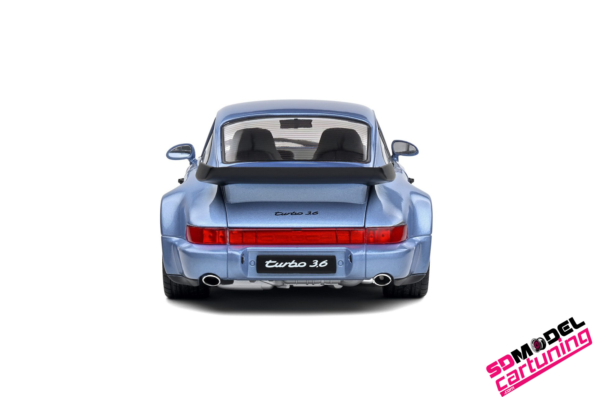 1:18 Porsche 911 (964) Turbo, 1990 - Blauw Metallic