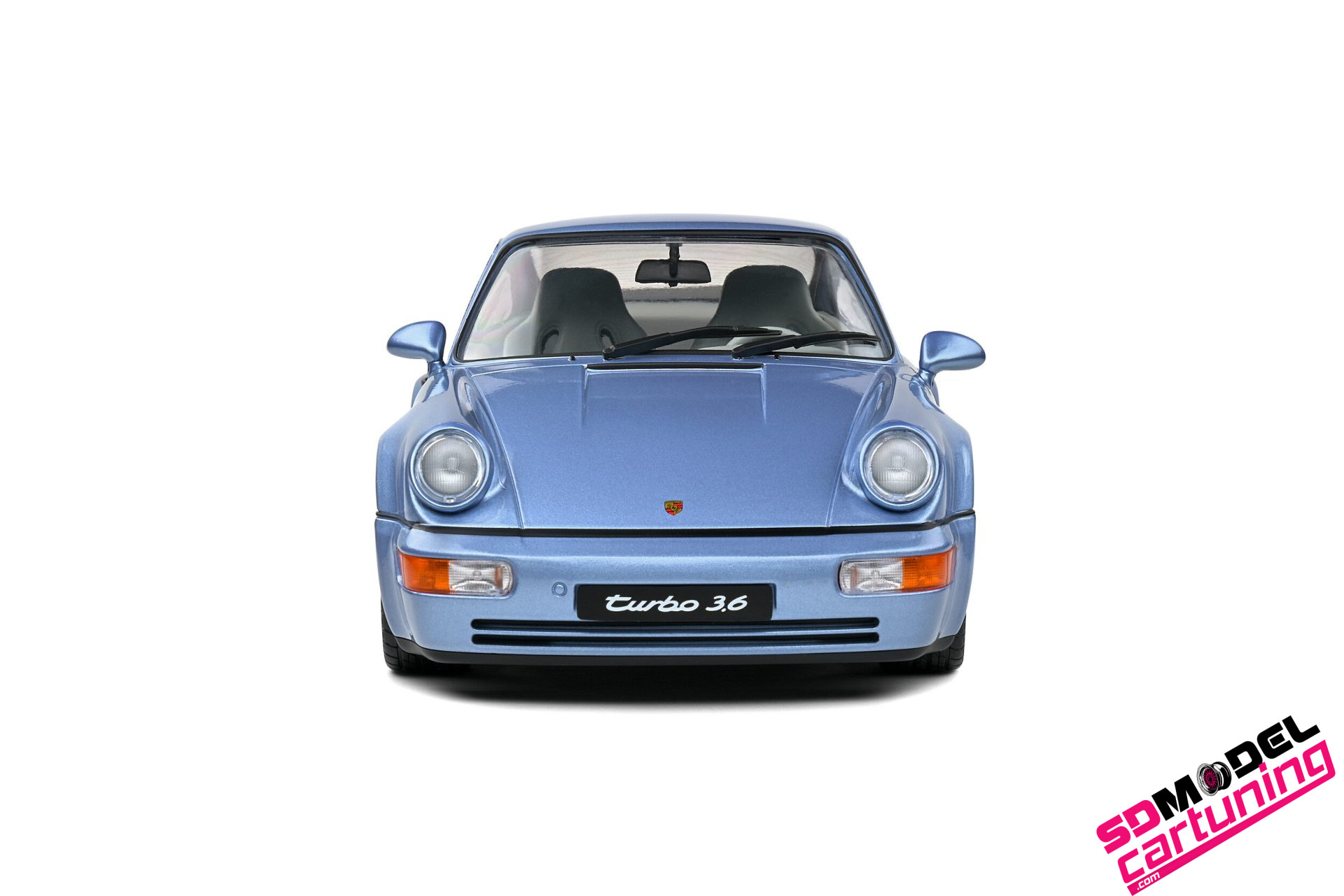 1:18 Porsche 911 (964) Turbo, 1990 - Blauw Metallic