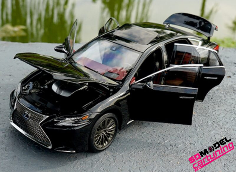 1:18 Lexus LS500H - Zwart - Imagen 2