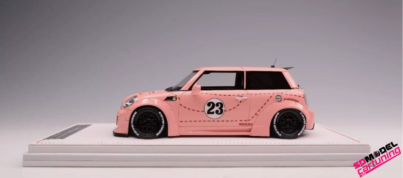 1:18 Mini Cooper LB Performance Liberty Walk - Roze - immagine 3