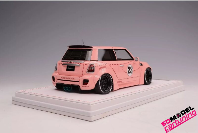 1:18 Mini Cooper LB Performance Liberty Walk - Roze - immagine 6