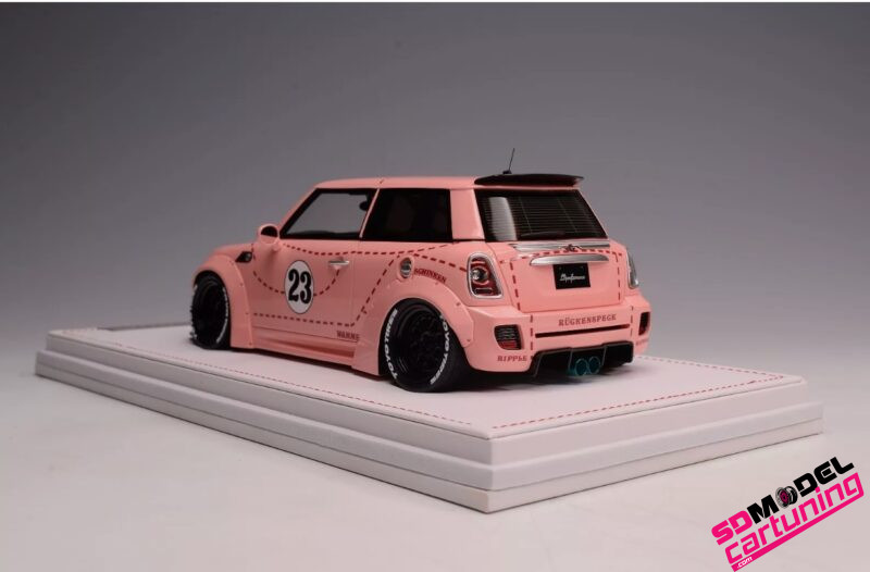 1:18 Mini Cooper LB Performance Liberty Walk - Roze - immagine 5