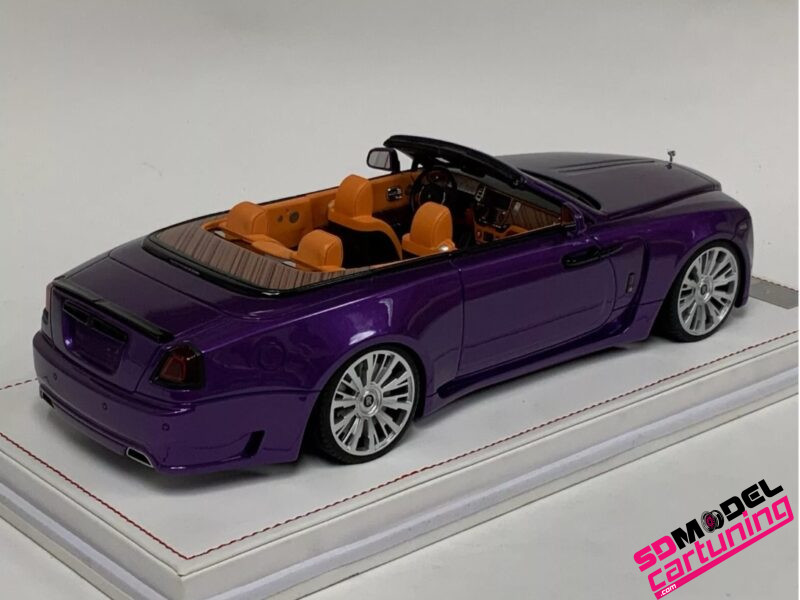 1:18 Rolls Royce Novitec Spofec Dawn Overdose - Paars - Inclusief vitrinebox + Grondplaat - immagine 3