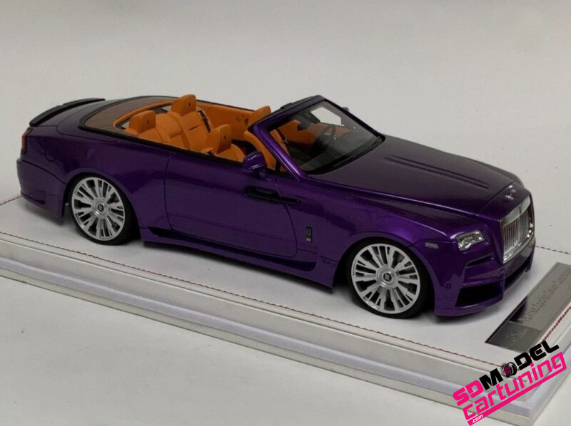 1:18 Rolls Royce Novitec Spofec Dawn Overdose - Paars - Inclusief vitrinebox + Grondplaat - immagine 2