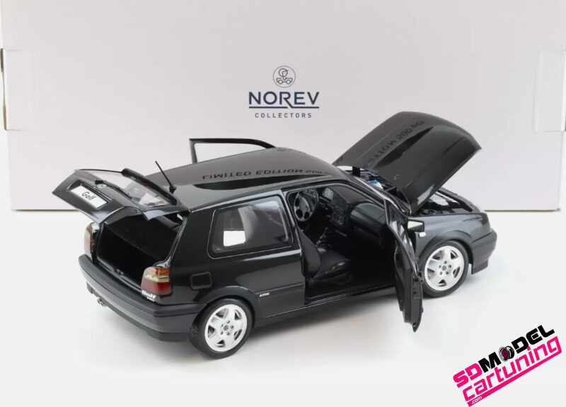 1:18 Volkswagen Golf 3 VR6 - 1996 - Zwart - Gelimiteerde Editie - Afbeelding 4