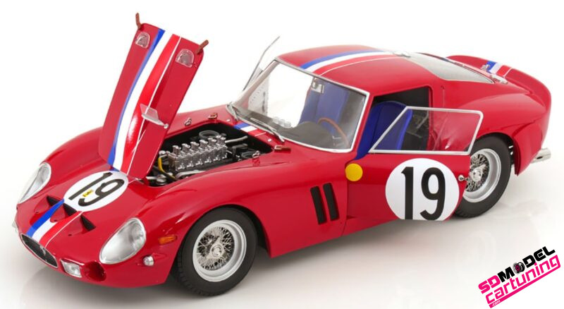 1:12 Ferrari 250 GTO No.19 2ND Le Mans Nobet/ Guichet - 1962 - Afbeelding 3