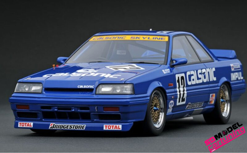 1:18 Nissan Skyline Calsonic JTC - 1989 - Piastra di base di lusso inclusa