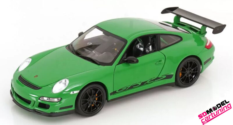 1:18 Porsche 911 997 GT3 RS - 2007 - Verde / Negro