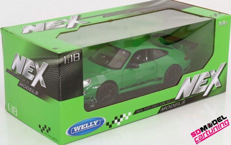 1:18 Porsche 911 997 GT3 RS - 2007  - Groen / Zwart - Imagen 5