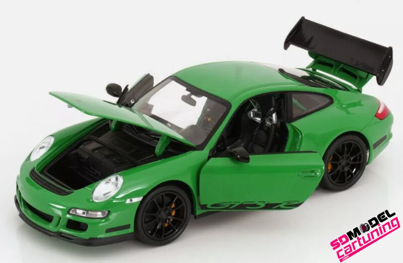 1:18 Porsche 911 997 GT3 RS - 2007  - Groen / Zwart - Imagen 3