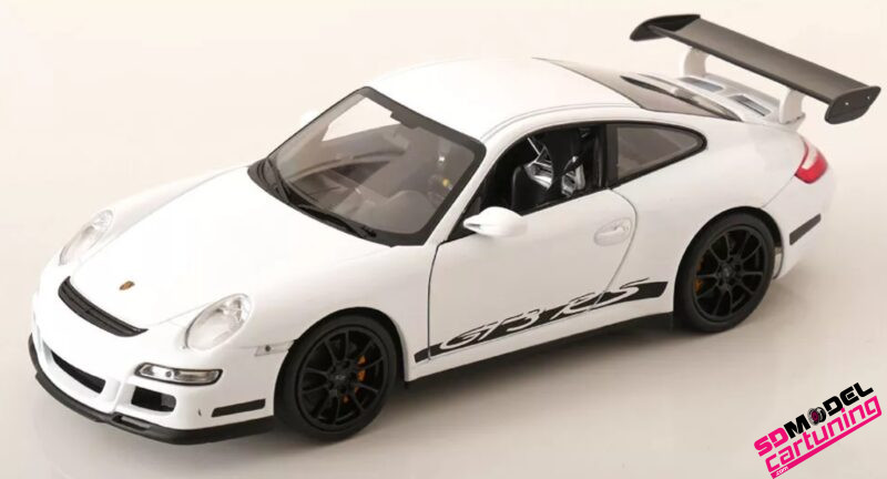 1:18 Porsche 911 997 GT3 RS - 2007  - Wit / Zwart