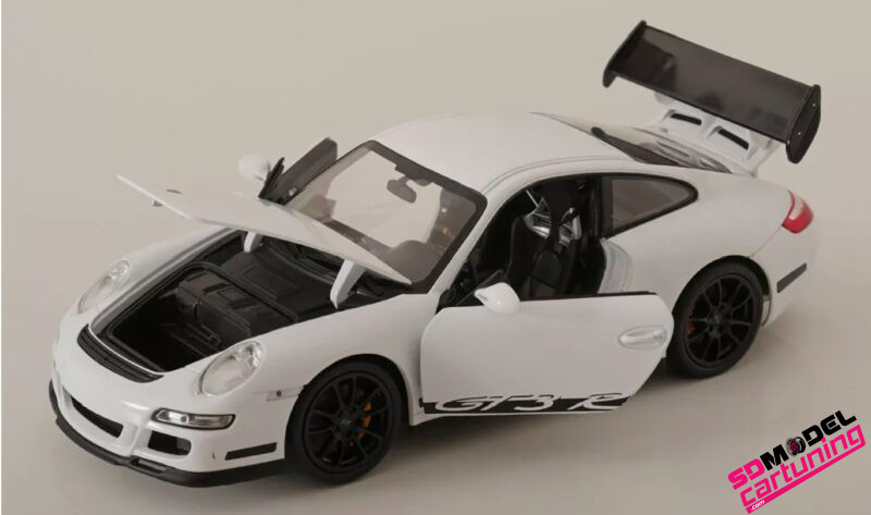 1:18 Porsche 911 997 GT3 RS - 2007  - Wit / Zwart - Afbeelding 3