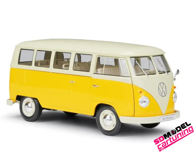 1:18 Volkswagen Bulli T1 bus - 1963 - Geel/Wit - immagine 2