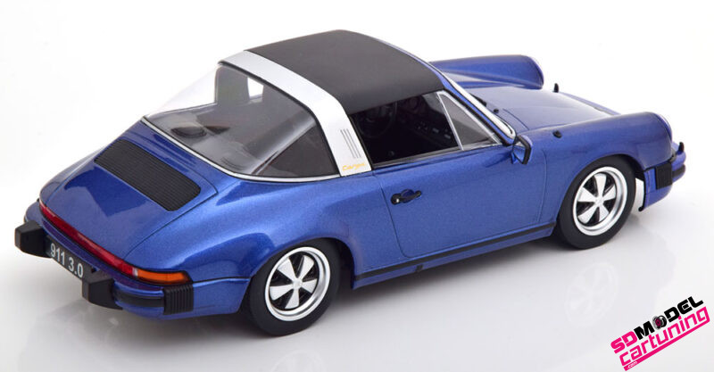 1:18 Porsche 911 Carrera 3.0 Targa 1977 - Metallic Blauw - immagine 2