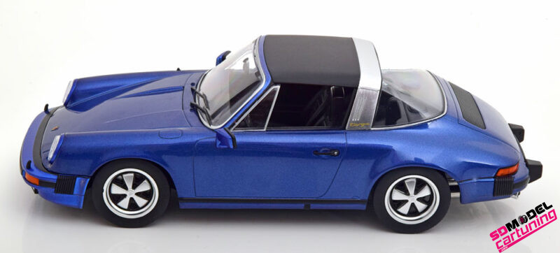 1:18 Porsche 911 Carrera 3.0 Targa 1977 - Metallic Blauw - immagine 5