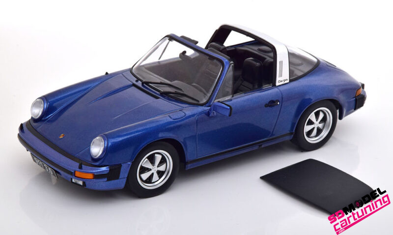 1:18 Porsche 911 Carrera 3.0 Targa 1977 - Metallic Blauw - Afbeelding 4