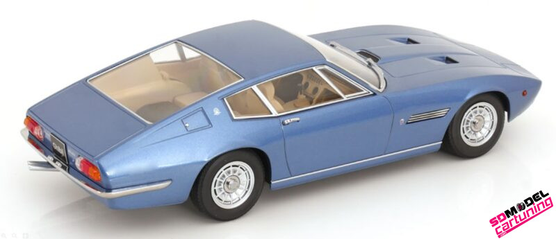 1:18 Maserati Ghibli Coupe - 1969 - Blauw Metallic - Afbeelding 2