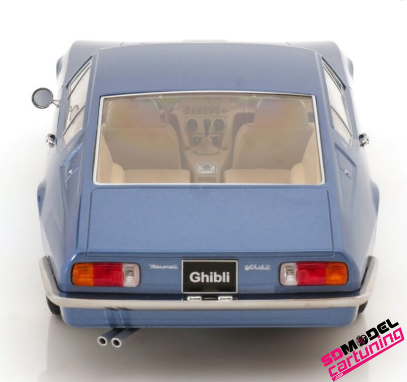 1:18 Maserati Ghibli Coupe - 1969 - Blauw Metallic - Afbeelding 5