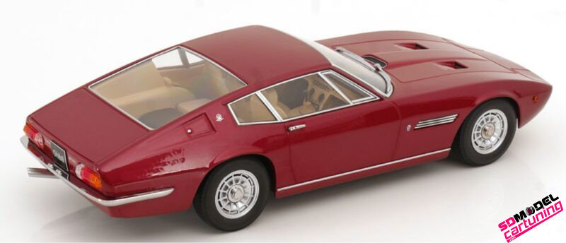 1:18 Maserati Ghibli Coupe - 1969 - Rood Metallic - Afbeelding 3