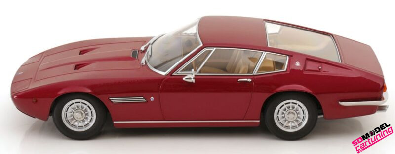 1:18 Maserati Ghibli Coupe - 1969 - Rood Metallic - Afbeelding 2