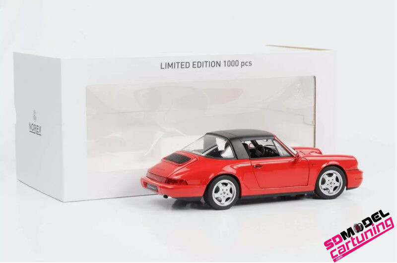 1:18 Porsche 911 964 Carrera 4 Targa - 1990 - Rood - Gelimiteerde Editie - Imagen 2