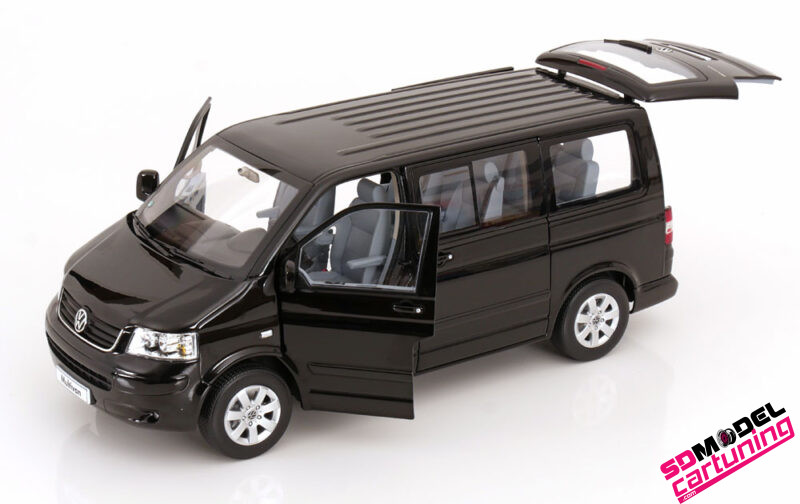 1:18 Volkswagen T5 Multivan - 2003 - Zwart - Imagen 3