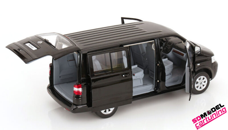 1:18 Volkswagen T5 Multivan - 2003 - Zwart – Image 2