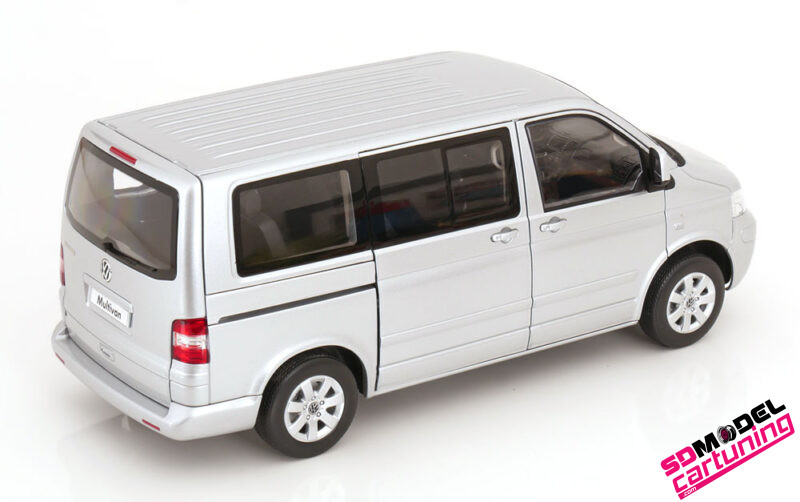 1:18 Volkswagen T5 Multivan - 2003 - Zilver - Afbeelding 5