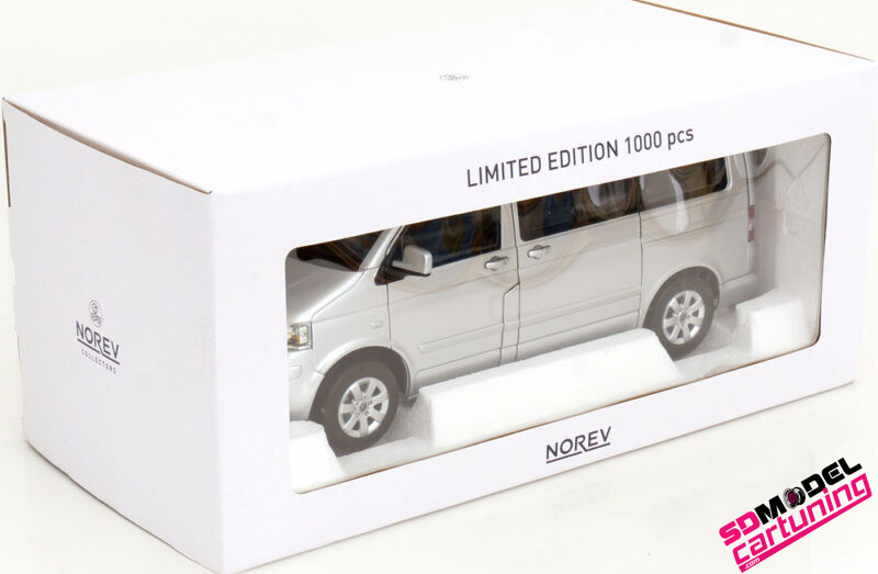 1:18 Volkswagen T5 Multivan - 2003 - Zilver - Afbeelding 6