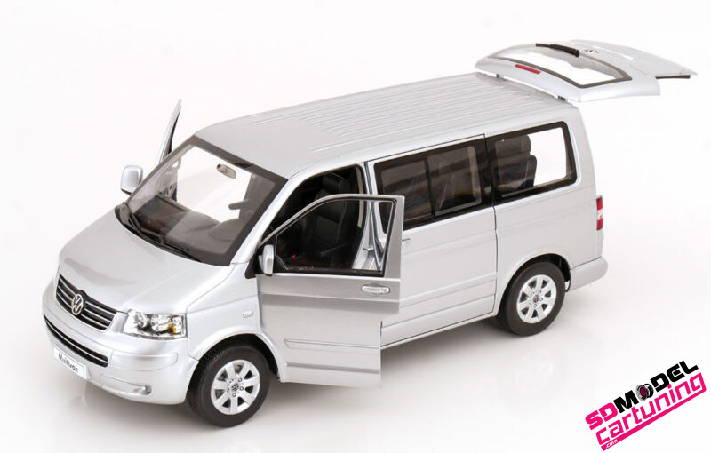 1:18 Volkswagen T5 Multivan - 2003 - Zilver - Afbeelding 3