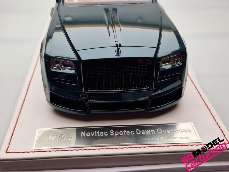 1:18 Rolls Royce Novitec Spofec Dawn Overdose - Groen/Zwart - Inclusief vitrinebox + Luxe Grondplaat - immagine 13