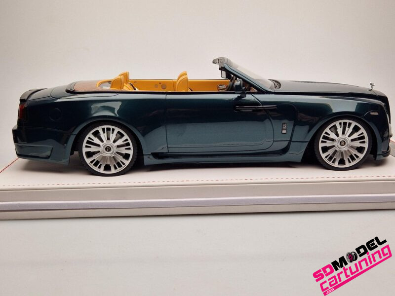 1:18 Rolls Royce Novitec Spofec Dawn Overdose - Groen/Zilver - Inclusief vitrinebox + Luxe grondplaat - Afbeelding 7