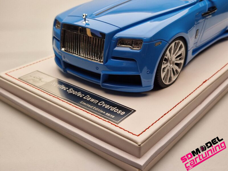 1:18 Rolls Royce Novitec Spofec Dawn Overdose - Blauw/Zilver - Inclusief vitrinebox + Luxe Grondplaat - immagine 7