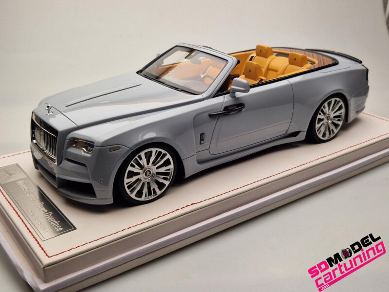 1:18 Rolls Royce Novitec Spofec Dawn Overdose - Grigio/Argento - Include scatola di esposizione + piastra di base di lusso