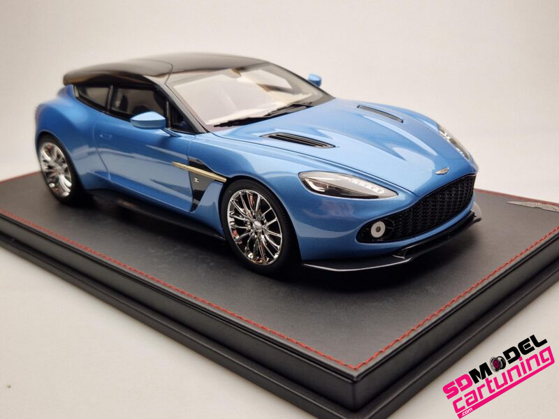 1:18 Aston Martin Zagato Shooting Brake - Blauw metallic - Imagen 6