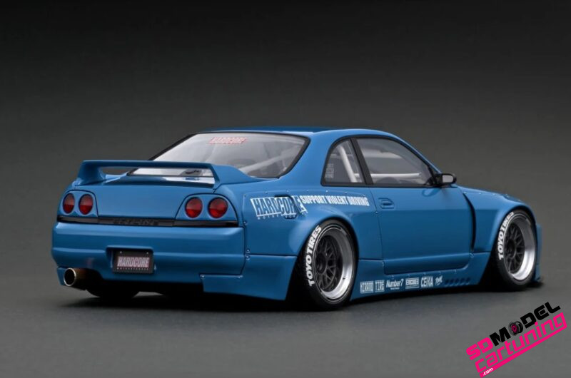 1:18 Nissan Pandem R33 GT-R - BBS Velgen - Blauw - Inclusief luxe grondplaat - Imagen 2