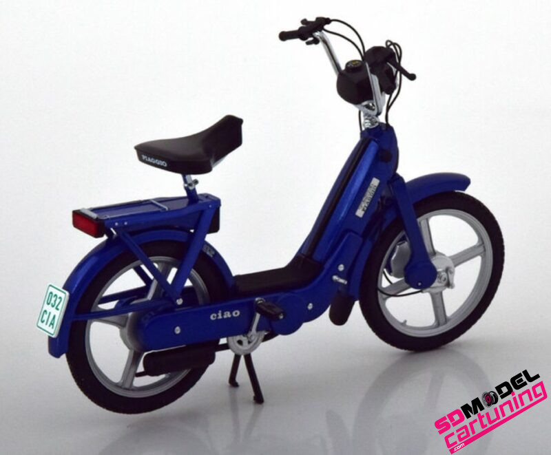 1:10 Vespa Piaggio Ciao Bromfiets - Blauw Metallic - Afbeelding 2