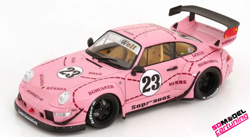 1:18 Porsche 911 - 993 RWB Bodykit Sopranos #23 - 2020 - Pink