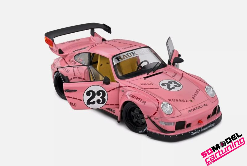 1:18 Porsche 911 - 993  RWB Bodykit Sopranos #23 - 2020 - Roze - Afbeelding 2