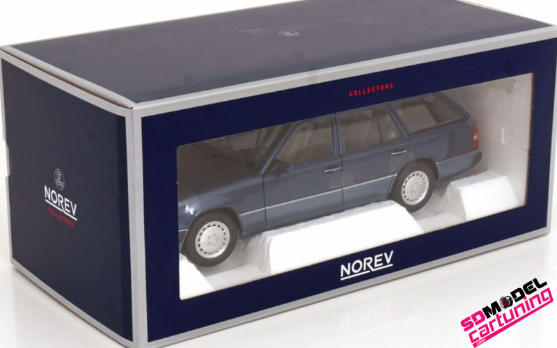 1:18 Mercedes Benz S124 300 TD - Blauw metallic – Image 5