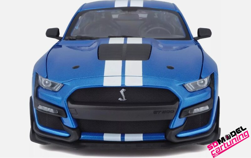 1:18 Ford Mustang Shelby GT500 - 2020 - Blauw – Image 3