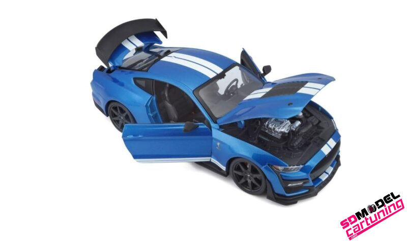 1:18 Ford Mustang Shelby GT500 - 2020 - Blauw – Image 5