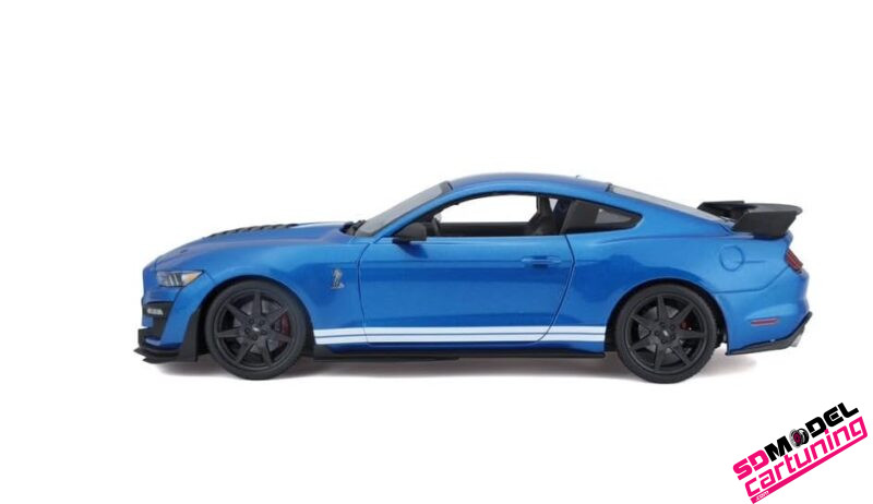 1:18 Ford Mustang Shelby GT500 - 2020 - Blauw – Image 2